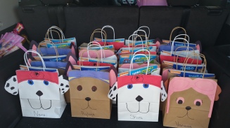 The three designs of gift bags we did. Marshall, Chase, Marshall (again) and Sky.